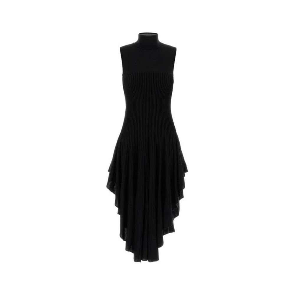 Alaia Women Black Knit Dress